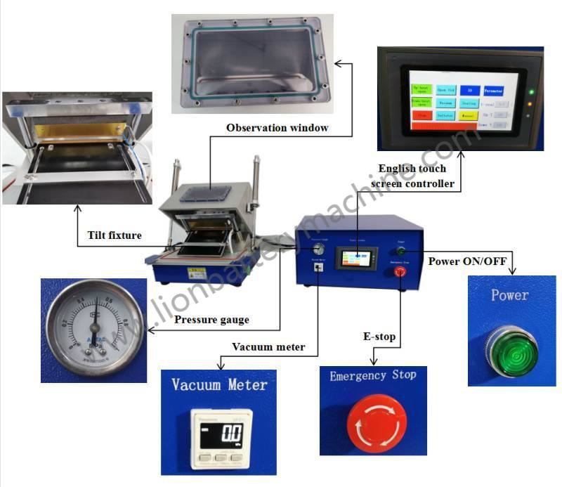 pouch cell vacuum sealer details