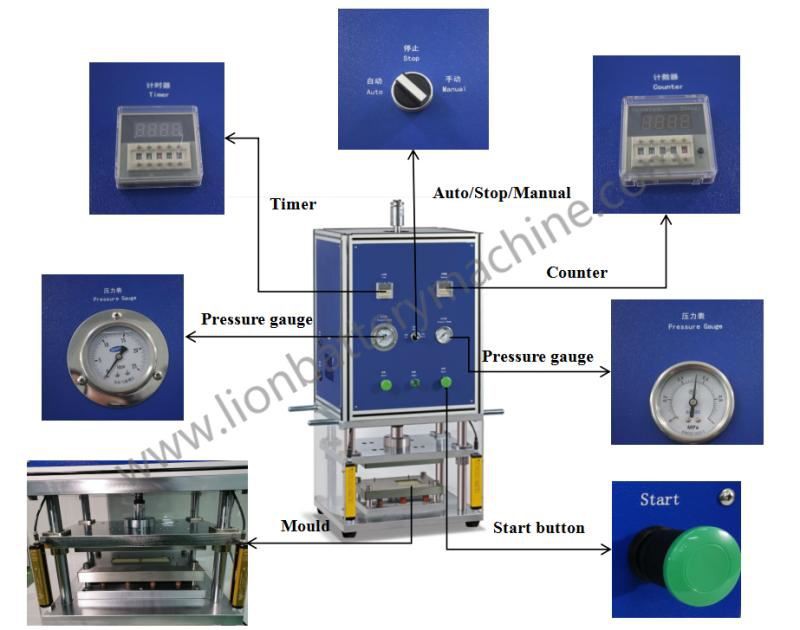 pouch cell forming machine details